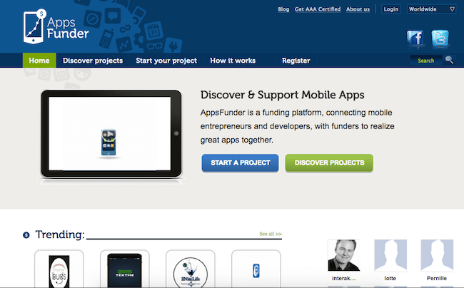 appsfunder mobile app crowdfunding