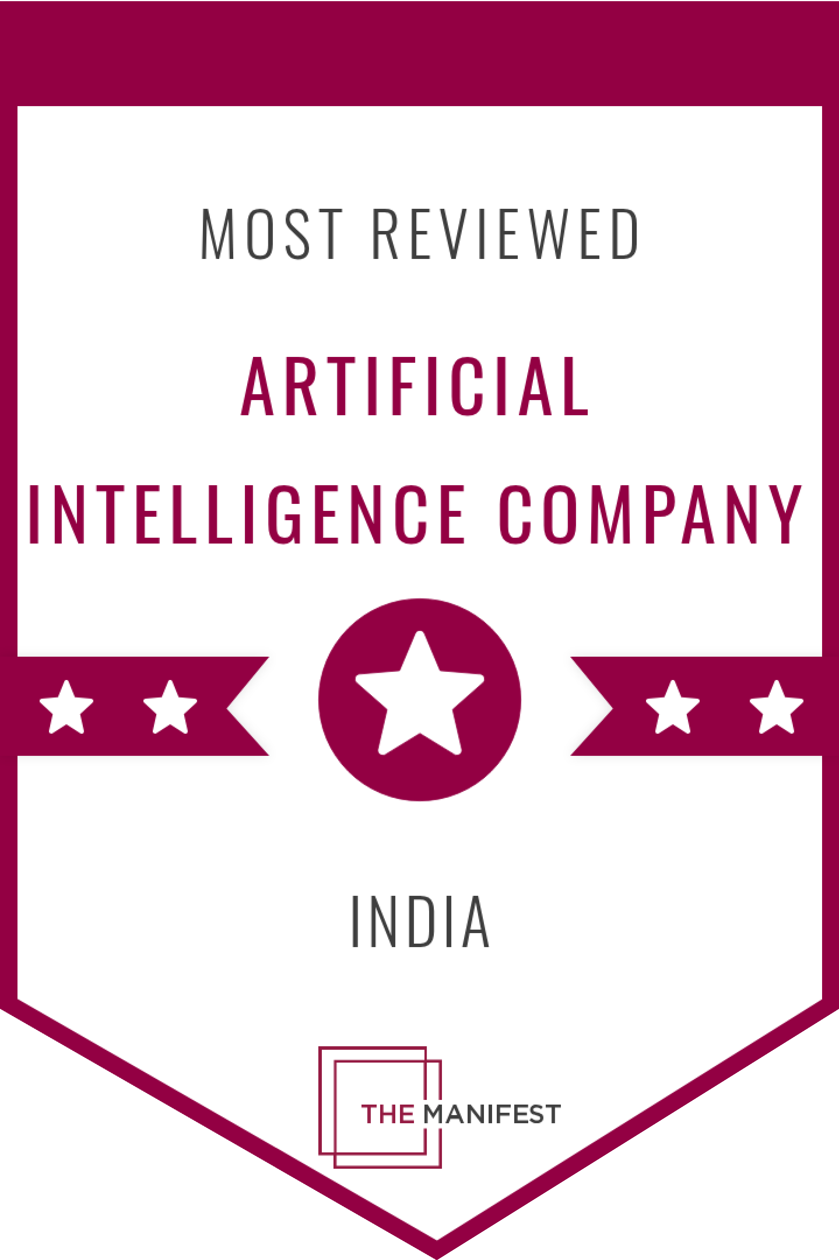 Most Reviewed Artificial Intelligence Company in India